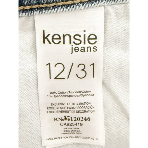kensie Jeans for Women The Aubrey Retro Luxe High-Rise Relaxed Straight 12/31 - Picture 9 of 14